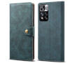 Lenuo Leather flipové pouzdro pro Xiaomi Redmi Note 11 Pro+ 5G, modrá 