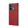 Lenuo Leather flipové pouzdro pro Xiaomi Redmi Note 13 5G červená 