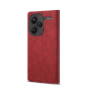 Lenuo Leather flipové pouzdro pro Xiaomi Redmi Note 13 Pro+ 5G červená 