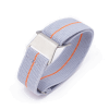 Lenuo nylonový strap 22 mm šedá/oranžový proužek 