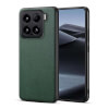 Lenuo TPU leather kryt pro Xiaomi 15 tmavě zelená 