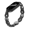 Xiaomi Smart Band 8/9/10 Strap kov/kůže Černý 
