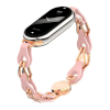 Xiaomi Smart Band 8/9/10 Strap kov/kůže Růžový 