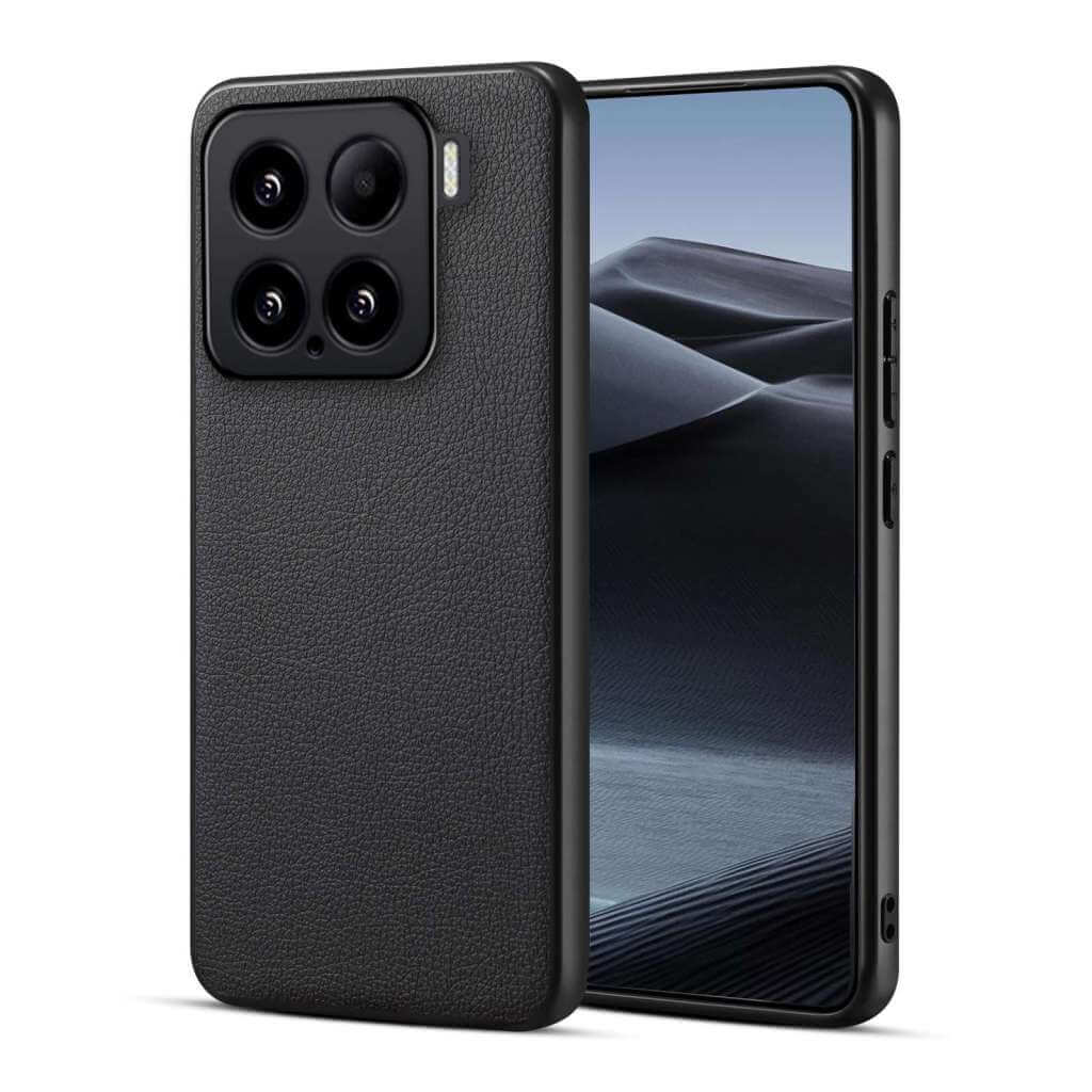 Lenuo TPU leather kryt pro Xiaomi 15 černá 