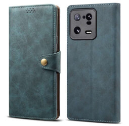 Lenuo Leather flipové pouzdro pro Xiaomi 13 Pro modrá 