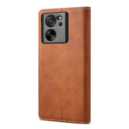 Lenuo Leather flipové pouzdro pro Xiaomi 13T/ 13T Pro hnědá 