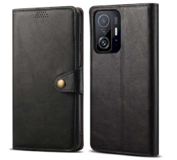 Lenuo Leather flipové pouzdro pro Xiaomi Mi 11T/Mi 11T Pro, černá 