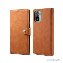 Lenuo Leather flipové pouzdro pro Xiaomi Redmi 13C hnědá 