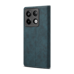 Lenuo Leather flipové pouzdro pro Xiaomi Redmi Note 13 Pro 5G modrá 