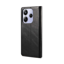 Lenuo Leather flipové pouzdro pro Xiaomi Redmi Note 14 4G černá 