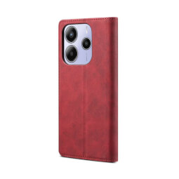 Lenuo Leather flipové pouzdro pro Xiaomi Redmi Note 14 4G červená 
