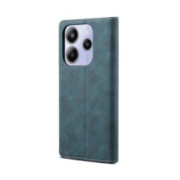 Lenuo Leather flipové pouzdro pro Xiaomi Redmi Note 14 5G modrá 
