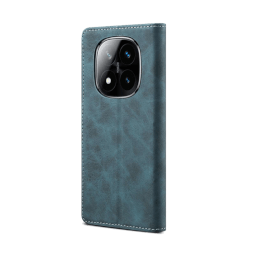 Lenuo Leather flipové pouzdro pro Xiaomi Redmi Note 14 Pro 5G modrá 
