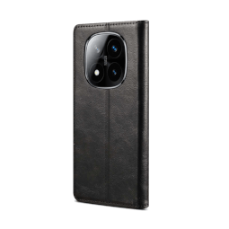 Lenuo Leather flipové pouzdro pro Xiaomi Redmi Note 14 Pro+ 5G černá 