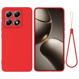 Lenuo Silikonový kryt pro Xiaomi 14T červená 
