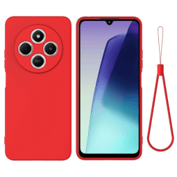Lenuo Silikonový kryt pro Xiaomi Redmi 14C červená 