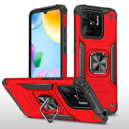Lenuo Union Armor obal pro Xiaomi Redmi 10C, červená 