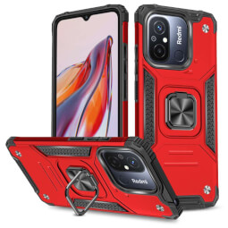 Lenuo Union Armor obal pro Xiaomi Redmi 12C, červená 