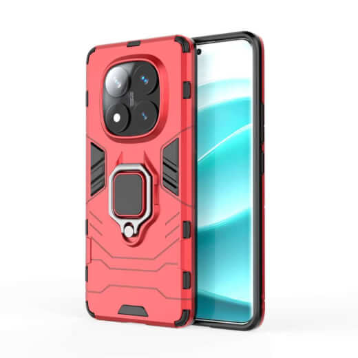 Lenuo Armor obal pro Xiaomi Redmi Note 14 Pro 4G červená 