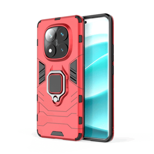 Lenuo Armor obal pro Xiaomi Redmi Note 14 Pro 5G červená 