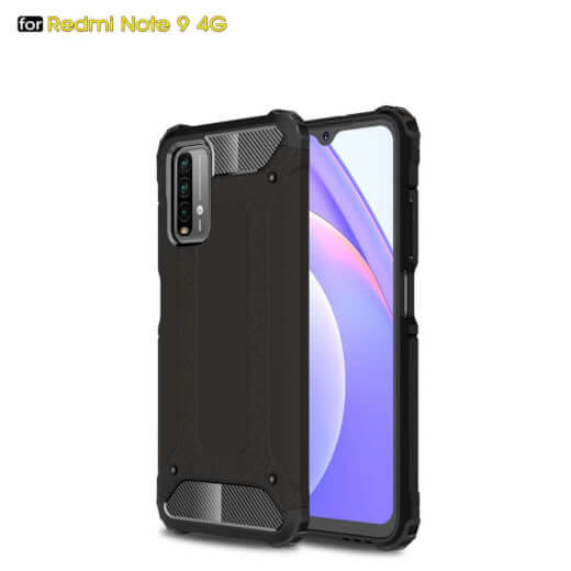 Lenuo Armor obal pro Xiaomi Redmi Note 9, černá 