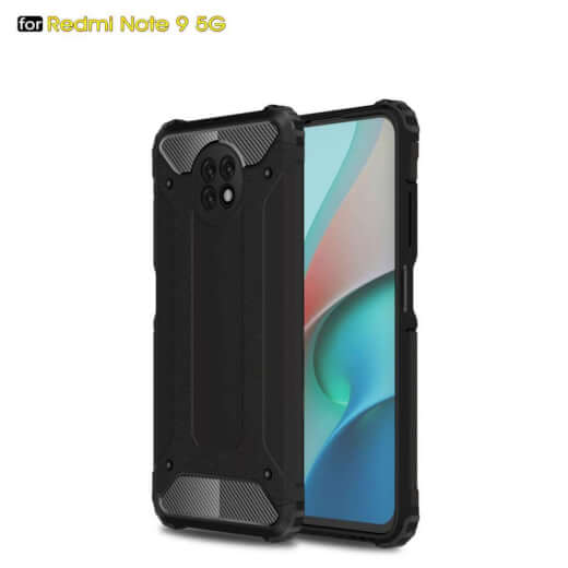 Lenuo Armor obal pro Xiaomi Redmi Note 9T, černá 