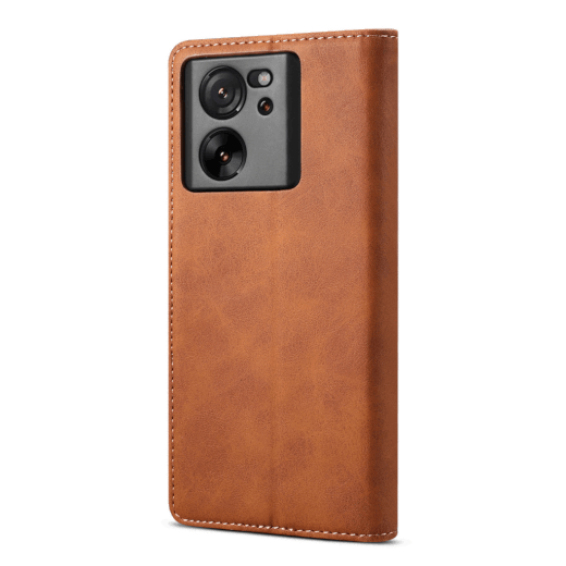 Lenuo Leather flipové pouzdro pro Xiaomi 13T/ 13T Pro hnědá 