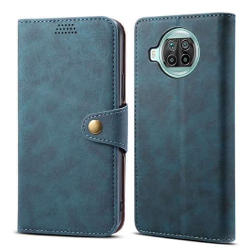 Lenuo Leather flipové pouzdro pro Xiaomi Mi 10T Lite, modrá 