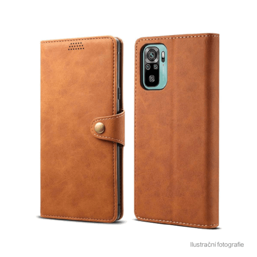 Lenuo Leather flipové pouzdro pro Xiaomi Redmi 13C hnědá 