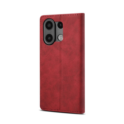 Lenuo Leather flipové pouzdro pro Xiaomi Redmi Note 13 červená 