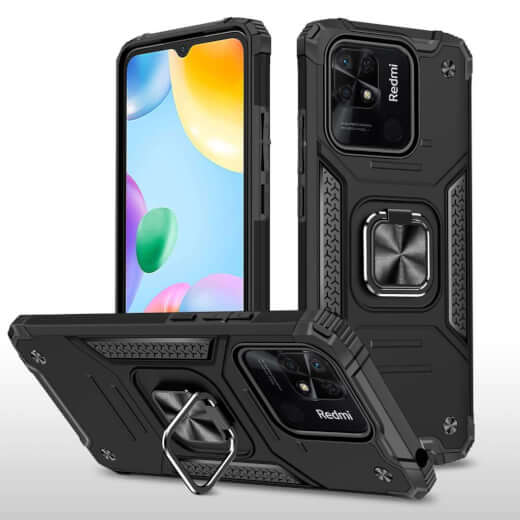 Lenuo Union Armor obal pro Xiaomi Redmi 10C, černá 