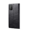 Lenuo Leather flipové pouzdro pro Xiaomi Poco M3, černá 