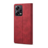 Lenuo Leather flipové pouzdro pro Xiaomi Redmi Note 12 Pro 5G červená 