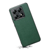 Lenuo TPU leather kryt pro Xiaomi 14T tmavě zelená 