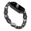 Xiaomi Smart Band 8/9/10 Strap kov/kůže Černý 