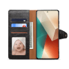 Lenuo Leather flipové pouzdro pro Xiaomi Redmi Note 13 5G černá 