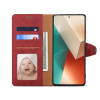 Lenuo Leather flipové pouzdro pro Xiaomi Redmi Note 13 5G červená 