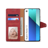 Lenuo Leather flipové pouzdro pro Xiaomi Redmi Note 13 červená 