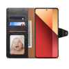 Lenuo Leather flipové pouzdro pro Xiaomi Redmi Note 13 Pro černá 