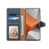 Lenuo Leather flipové pouzdro pro Xiaomi Redmi Note 13 Pro+ 5G modrá 