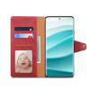 Lenuo Leather flipové pouzdro pro Xiaomi Redmi Note 14 Pro 4G červená 