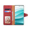Lenuo Leather flipové pouzdro pro Xiaomi Redmi Note 14 Pro 5G červená 