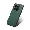 Lenuo TPU leather kryt pro Xiaomi 14T tmavě zelená 