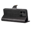 Lenuo Leather flipové pouzdro pro Xiaomi Redmi 12C, černá 