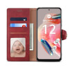 Lenuo Leather flipové pouzdro pro Xiaomi Redmi Note 12 červená 