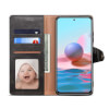 Lenuo Leather flipové pouzdro pro Xiaomi Redmi Note 10, černá 