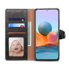 Lenuo Leather flipové pouzdro pro Xiaomi Redmi Note 10 Pro, černá 