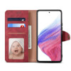 Lenuo Leather flipové pouzdro pro Xiaomi Redmi Note 11 Pro/Pro 5G, červená 