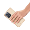Dux Ducis flip pro Xiaomi Redmi Note 12 5G/Note 12R Pro/ Poco X5 5G Zlatá 